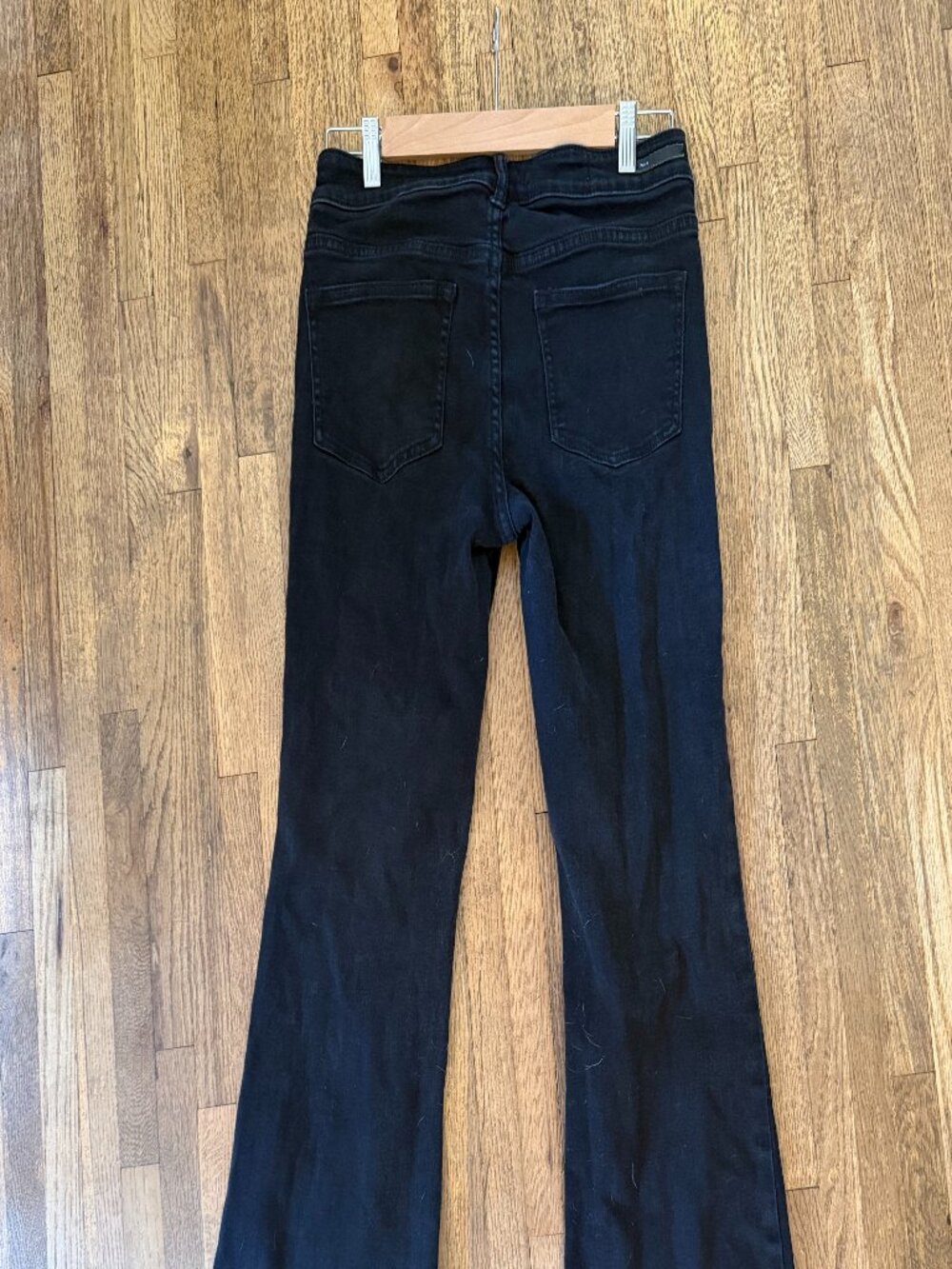 Pilcro Black High-Rise Flare Jeans - Picture 3 of 8